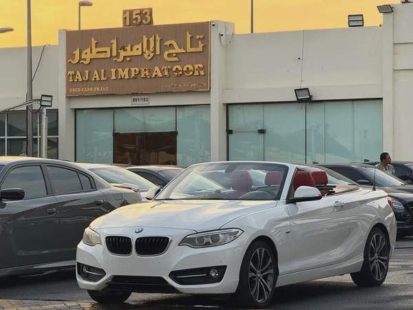 بى إم دبليو 220I موديل 2016 خليجى صبغ الوكاله مفتاحين الوكاله