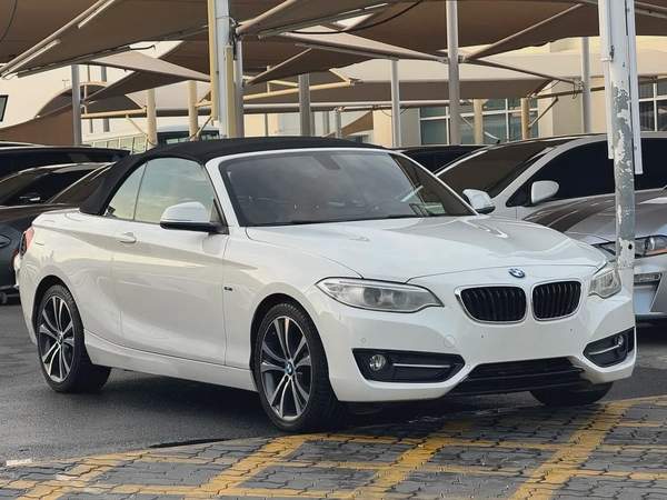 بى إم دبليو 220I موديل 2016 خليجى صبغ الوكاله مفتاحين الوكاله