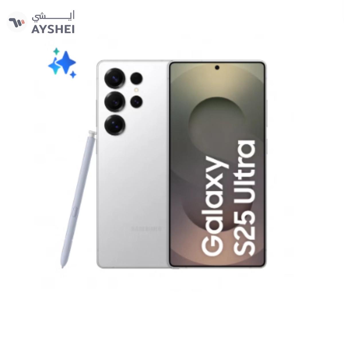 Galaxy S25 Ultra AI Dual SIM Titanium Whitesilver 12GB RAM 1TB 5G - Middle East Version-0-0