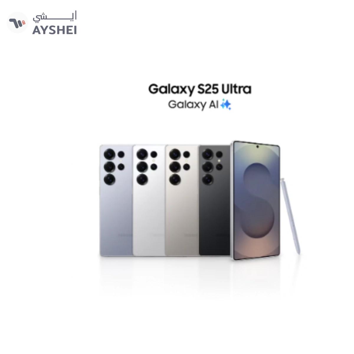 Galaxy S25 Ultra AI Dual SIM Titanium Whitesilver 12GB RAM 1TB 5G - Middle East Version-0-portrait