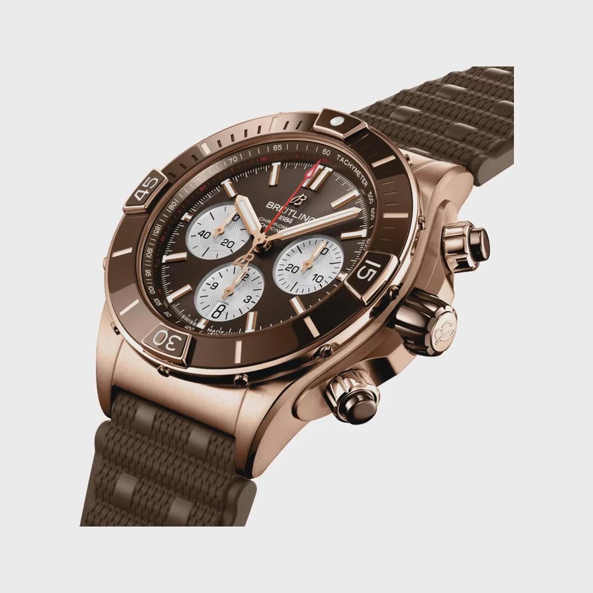 Breitling Super Chronomat RB0136E31Q1S1 Automatic Red Gold 44mm Brown Dial Men’s Watch-1-1