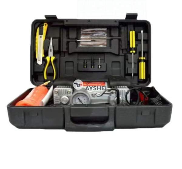 Camel 2-Cylinder Air Compressor With Plastic Tool Box