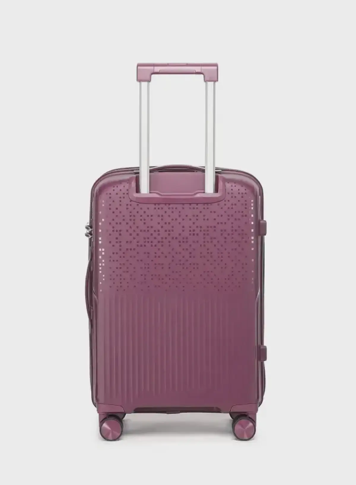 British Tourister 3 Piece Polypropylene Hard Side Spinner Luggage Trolley Set 20/24/28 Inch - Purple-2-2