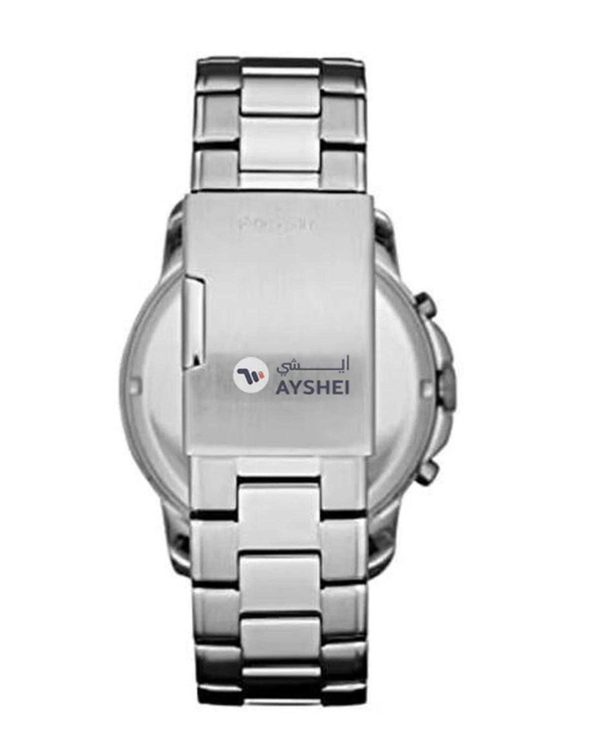 FOSSIL Men's Grant Water Resistant Chronograph Watch FS4736 - 44 mm - Silver-1-1