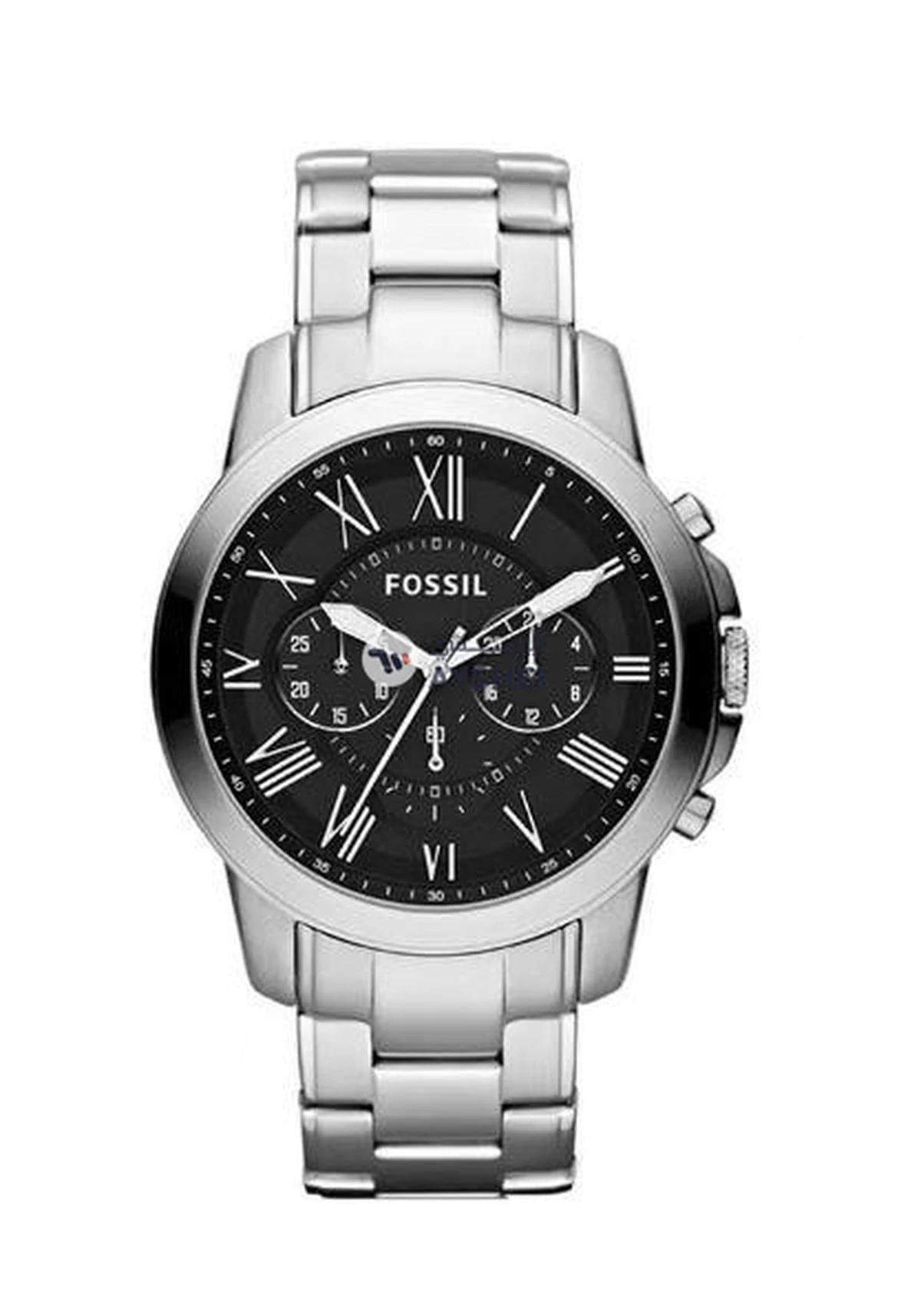 FOSSIL Men's Grant Water Resistant Chronograph Watch FS4736 - 44 mm - Silver-0-0