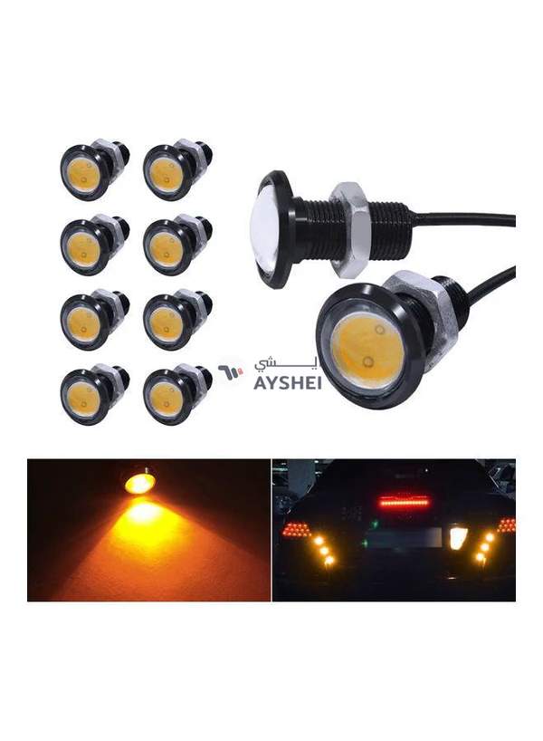 Generic 8-Piece 18mm Eagle Eye LED Bulb DRL Light Set