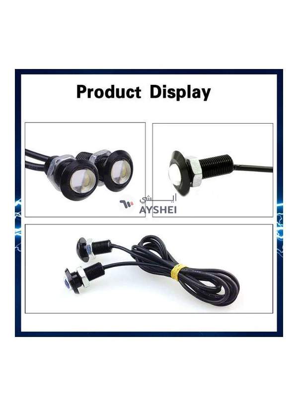 Generic 8-Piece 18mm Eagle Eye LED Bulb DRL Light Set