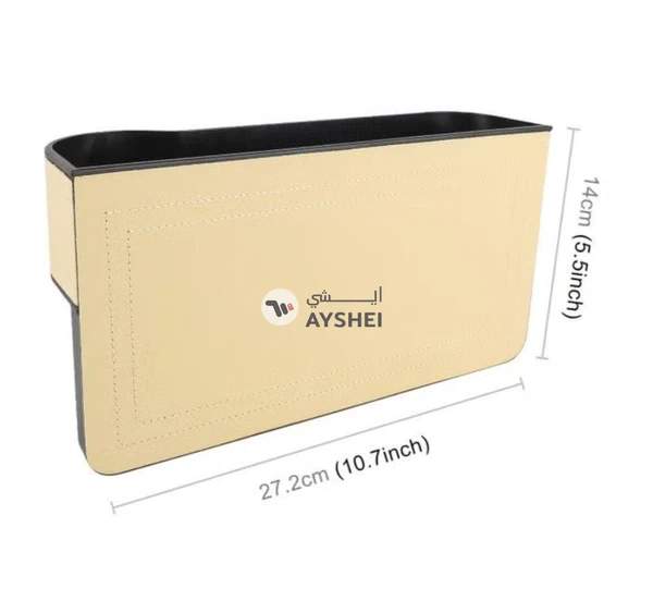 FED 2-Piece Car Multi-Functional Seat Console Leather Boxes