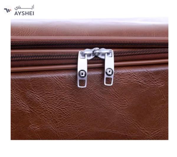 PARAJOHN Buffalos Softside 3 Piece Luggage Trolley Set Brown