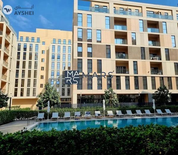 Freehold ready to move studio available for sale in Al Mamsha Sharjah with balcony