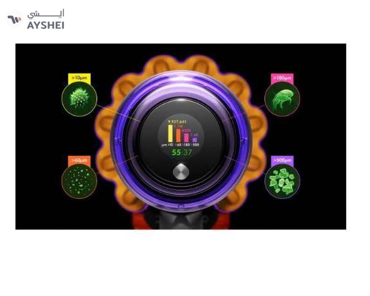 Dyson V15 Detect Absolute Cordless Vacuum 0.77 L 660 W V15 Yellow/Iron/Nickel-4-4