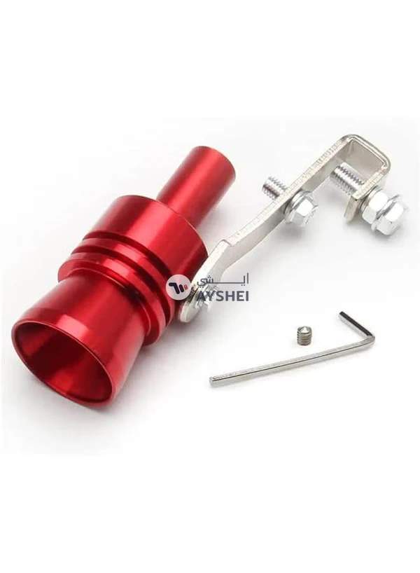 Generic Turbo Sound Whistle,Universal Aluminum Car Turbo Sound Whistle Exhaust Tailpipe Whistle Loud Sounder Blow Off Valve Bov Xl (Red)