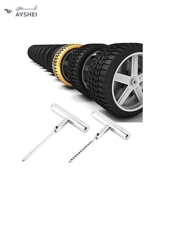 ABBASALI 2Pcs Tire Repair Tool Kit, Universal Tire Repair Kit Emergency Tool Tire Accessories