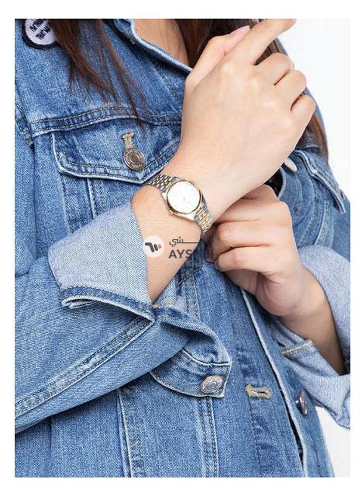 CASIO Women's Enticer Analog Watch LTP-1129G-7BRDF - 32 mm - Silver/Gold-2-2