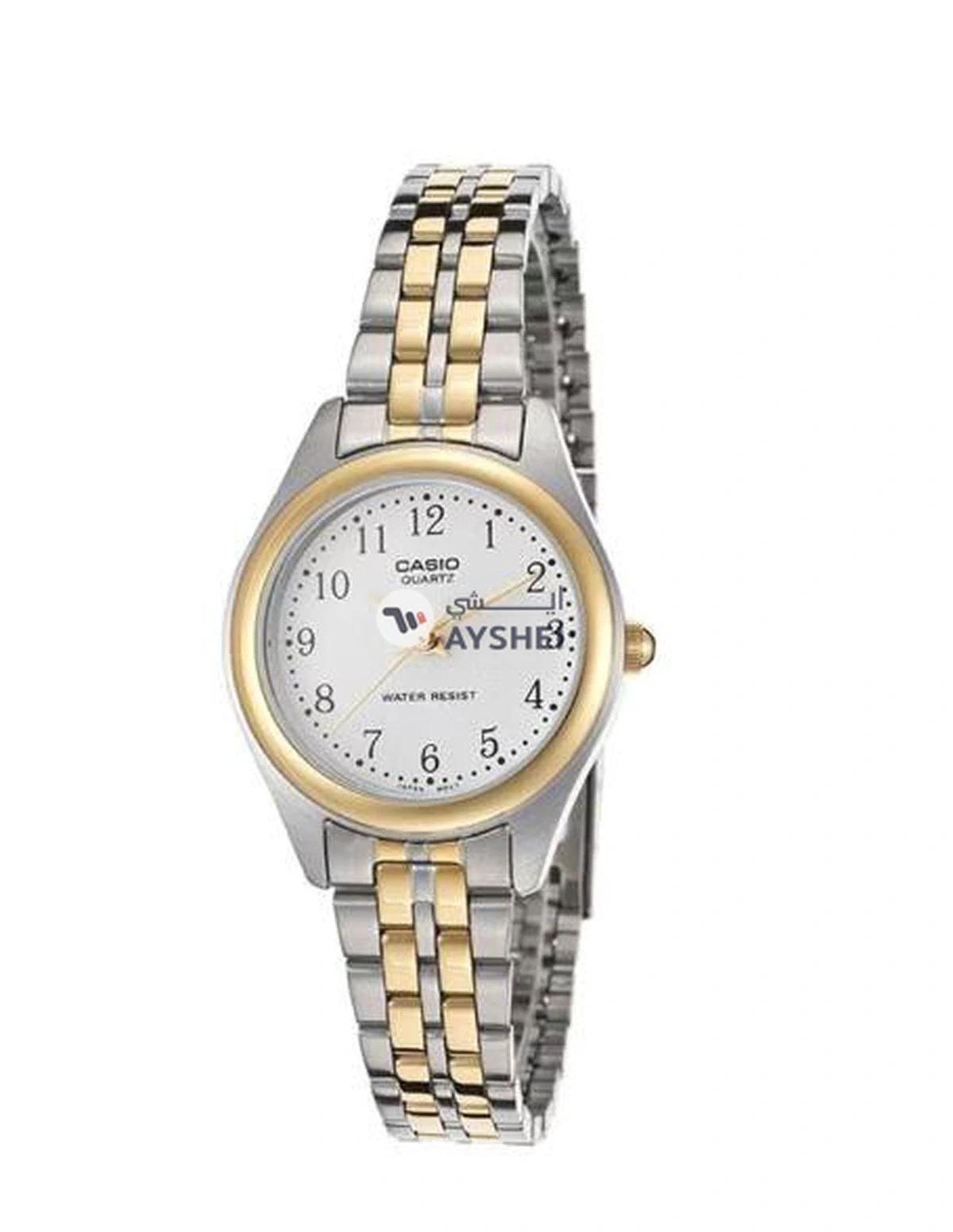 CASIO Women's Enticer Analog Watch LTP-1129G-7BRDF - 32 mm - Silver/Gold-0-portrait