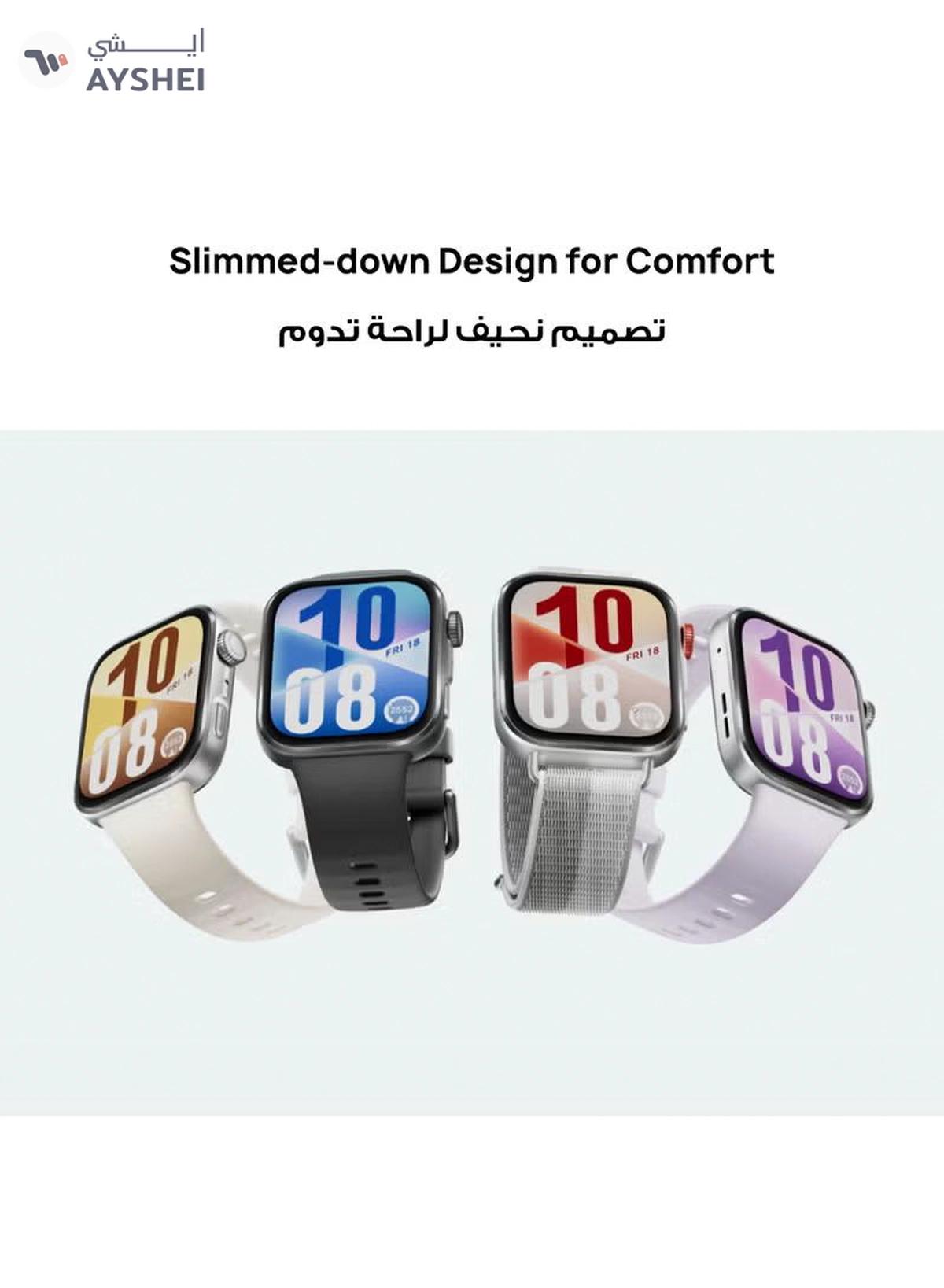 HUAWEIWatch FIT4 Smart Watch, 1.82” Display, 100+ Sports modes, Fitness and Sleep Tracker, Heart Rate Monitor, Emotional Wellbeing Assistant, up to 10-Day Battery Life, iOS & Android Grey-4-4