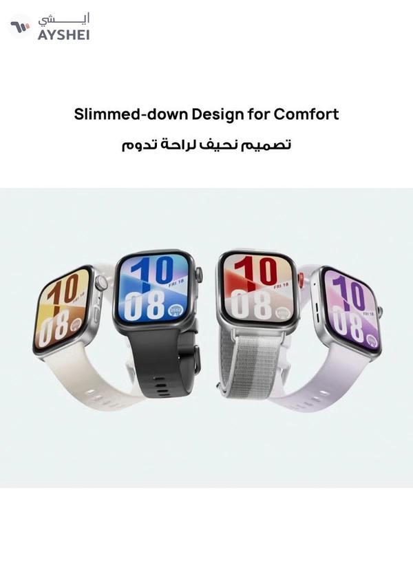 HUAWEIWatch FIT4 Smart Watch, 1.82” Display, 100+ Sports modes, Fitness and Sleep Tracker, Heart Rate Monitor, Emotional Wellbeing Assistant, up to 10-Day Battery Life, iOS & Android Grey