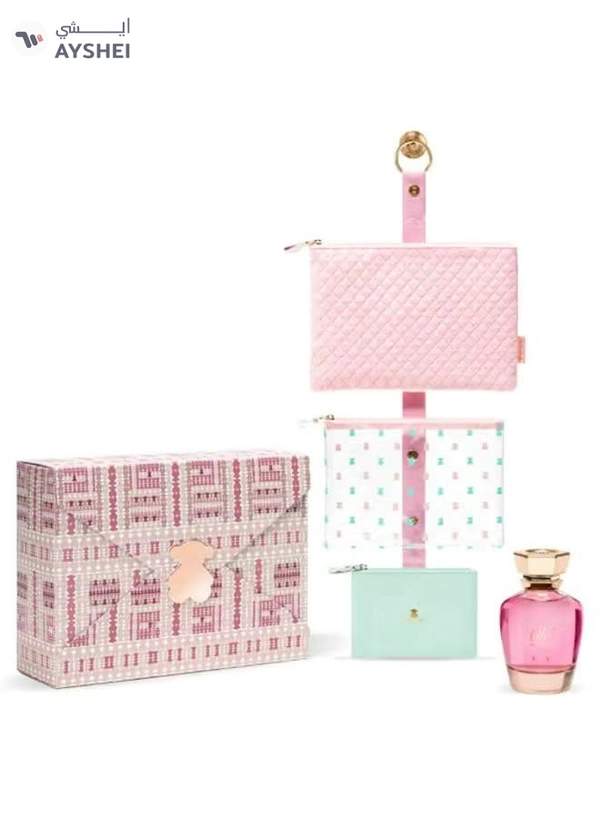 Tous Oh The Origin Tartan - Eau de Parfum, 100 ml + Vanity Case Trio Gift Set