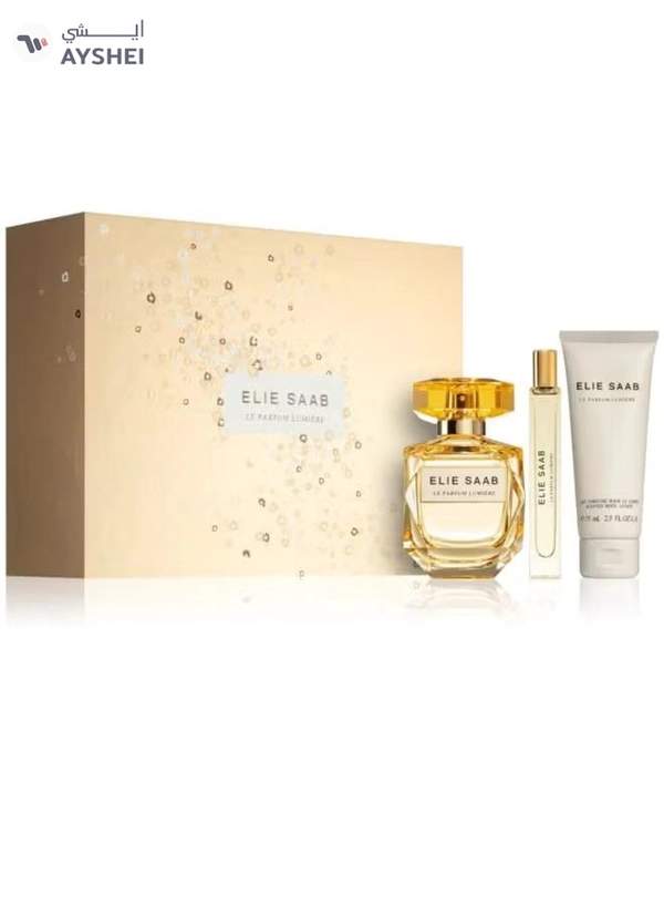 ELIE SAAB Le Parfum Lumiere For Women Set Edp 90Ml + Edp 10Ml + Bl 75Ml