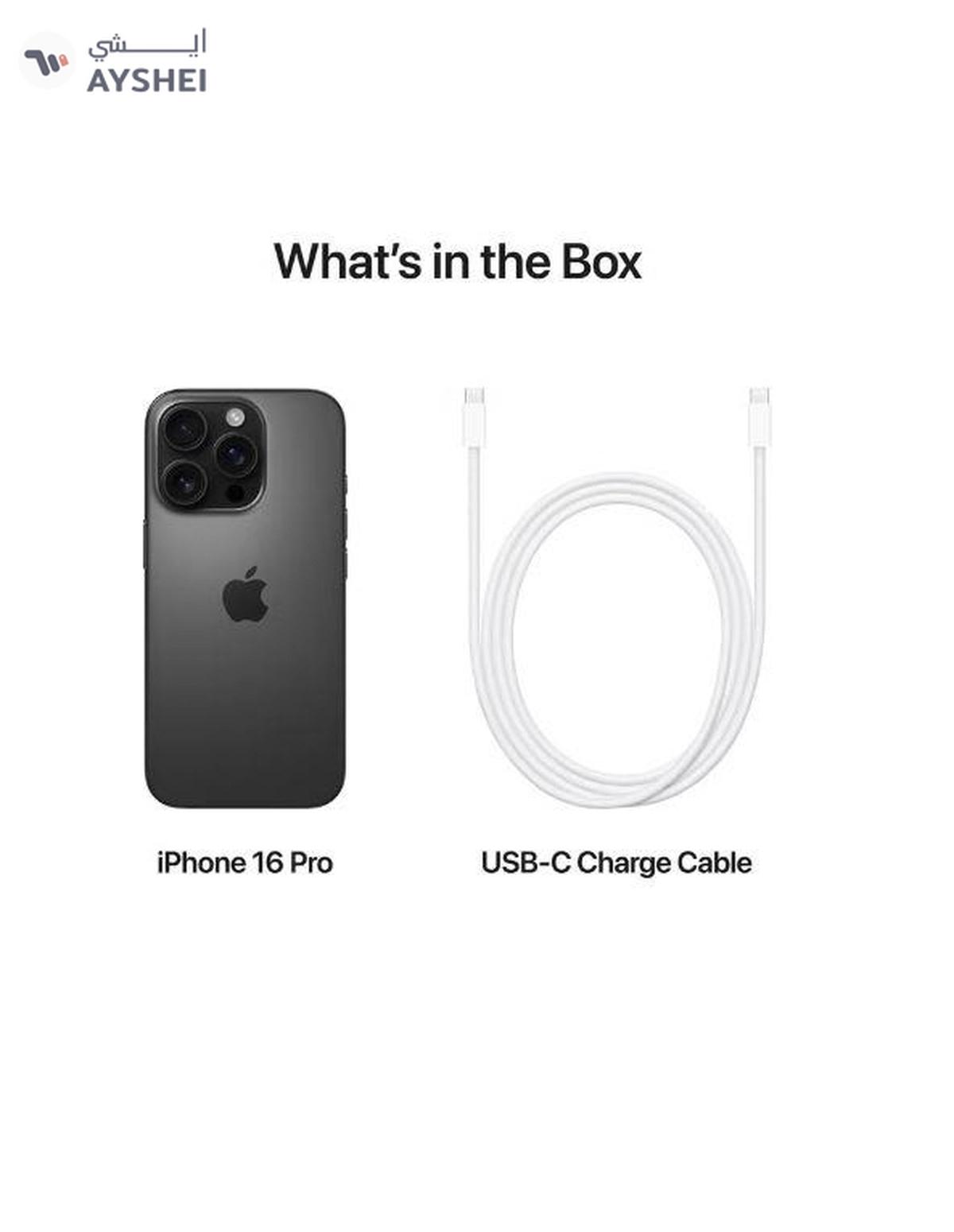 Apple iPhone 16 Pro 128GB Black Titanium 5G With FaceTime - Middle East Version-5-5