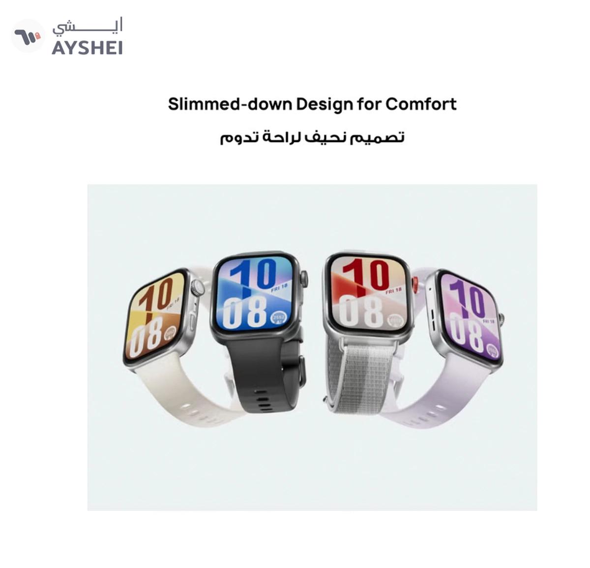 HUAWEIWatch FIT4 Smart Watch, 1.82” Display, 100+ Sports modes, Fitness and Sleep Tracker, Heart Rate Monitor, Emotional Wellbeing Assistant, up to 10-Day Battery Life, iOS & Android Grey-0-landscape