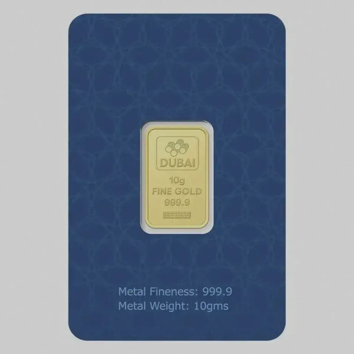 Dubai Gold 10 Grams Pure 999.9 Fine Gold Bar-1-1