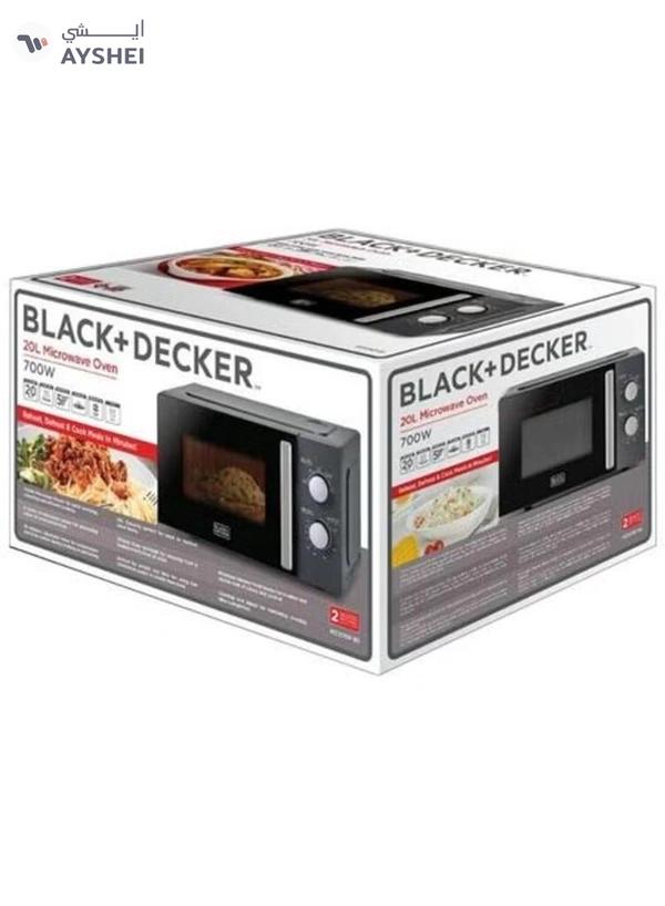 BLACK+DECKER Solo Microwave Oven 20 L 700 W MZ2015P-B5 Black