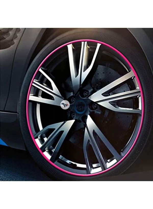 Generic 8M Flexible Car Wheel Hub Trim Mouldings Decoration Strip