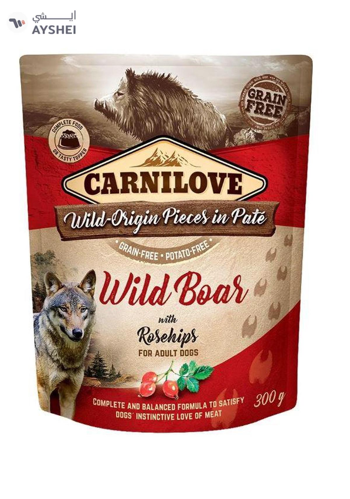 Carnilove Rosehip for Adult Dogs (Wet Food Pouches) 12x300g-0-0