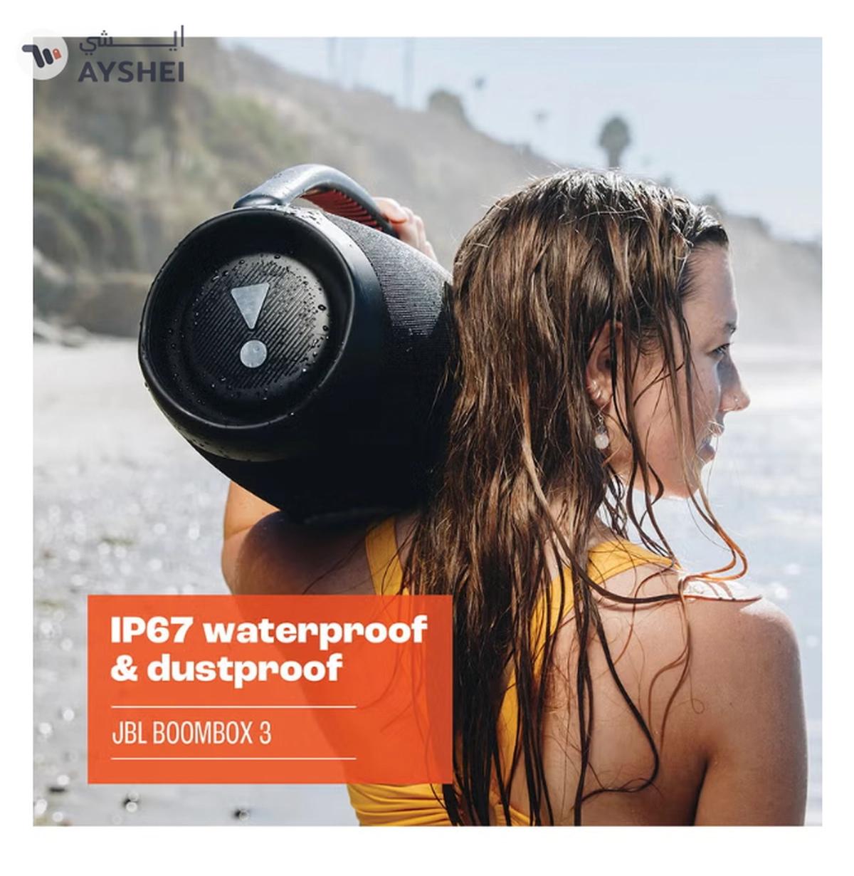 JBL Boombox 3 Portable Speaker With Massive Signature Pro Sound Black-6-6