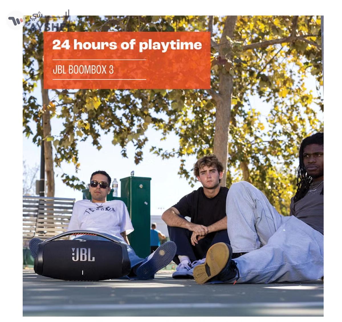 JBL Boombox 3 Portable Speaker With Massive Signature Pro Sound Black-5-5