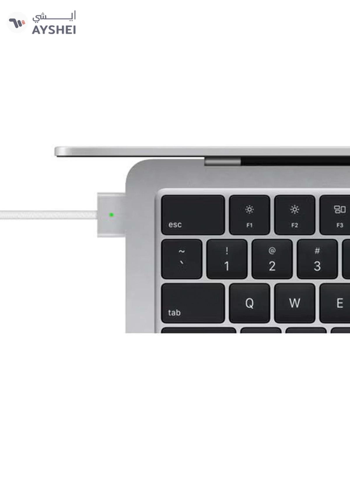 Apple New 2025 MacBook Air MW0W3 13-Inch Display, Apple M4 Chip 10-Core CPU 8-Core GPU Processor/16GB RAM/256GB SSD/macOS English/Arabic Silver-5-5