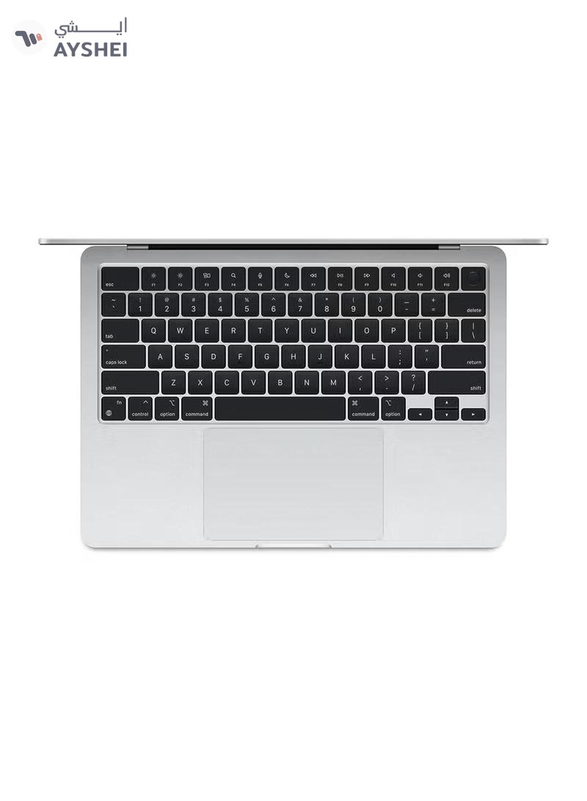 Apple New 2025 MacBook Air MW0W3 13-Inch Display, Apple M4 Chip 10-Core CPU 8-Core GPU Processor/16GB RAM/256GB SSD/macOS English/Arabic Silver-4-4