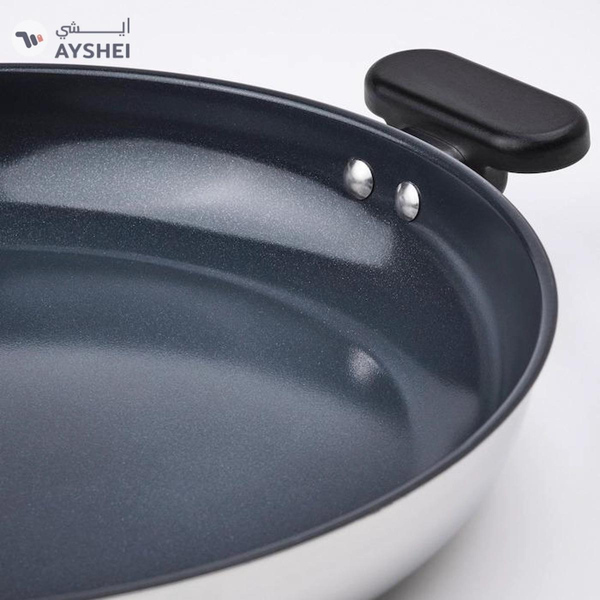 IKEA MIDDAGSMAT Frying Pan, Non-Stick Coating/Stainless Steel, 32 cm-1-portrait