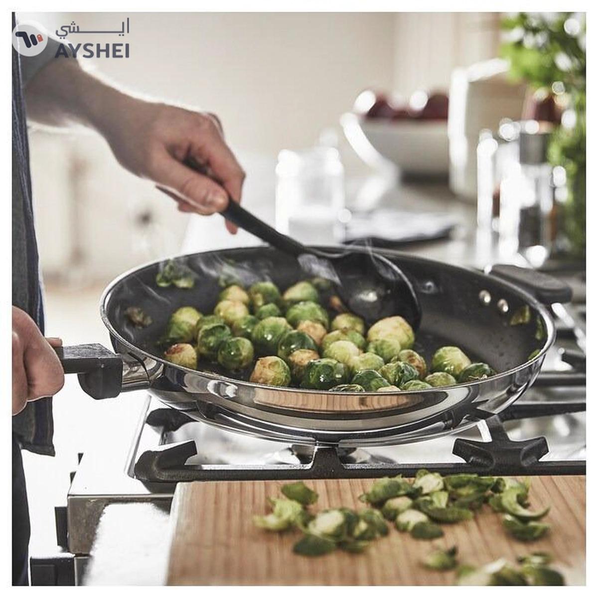 IKEA MIDDAGSMAT Frying Pan, Non-Stick Coating/Stainless Steel, 32 cm-1-portrait