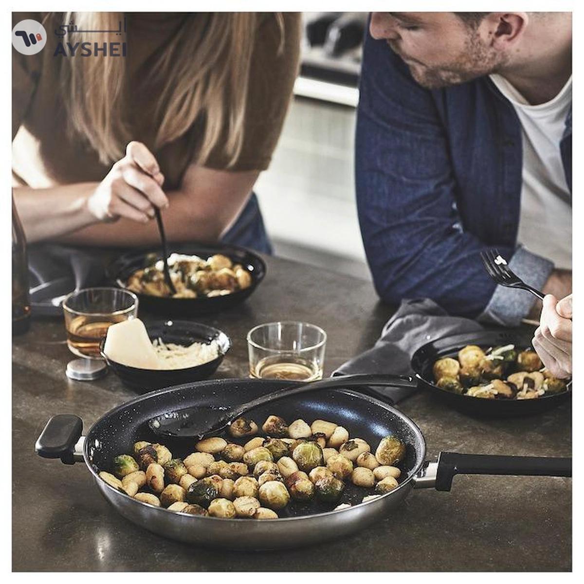 IKEA MIDDAGSMAT Frying Pan, Non-Stick Coating/Stainless Steel, 32 cm-7-7