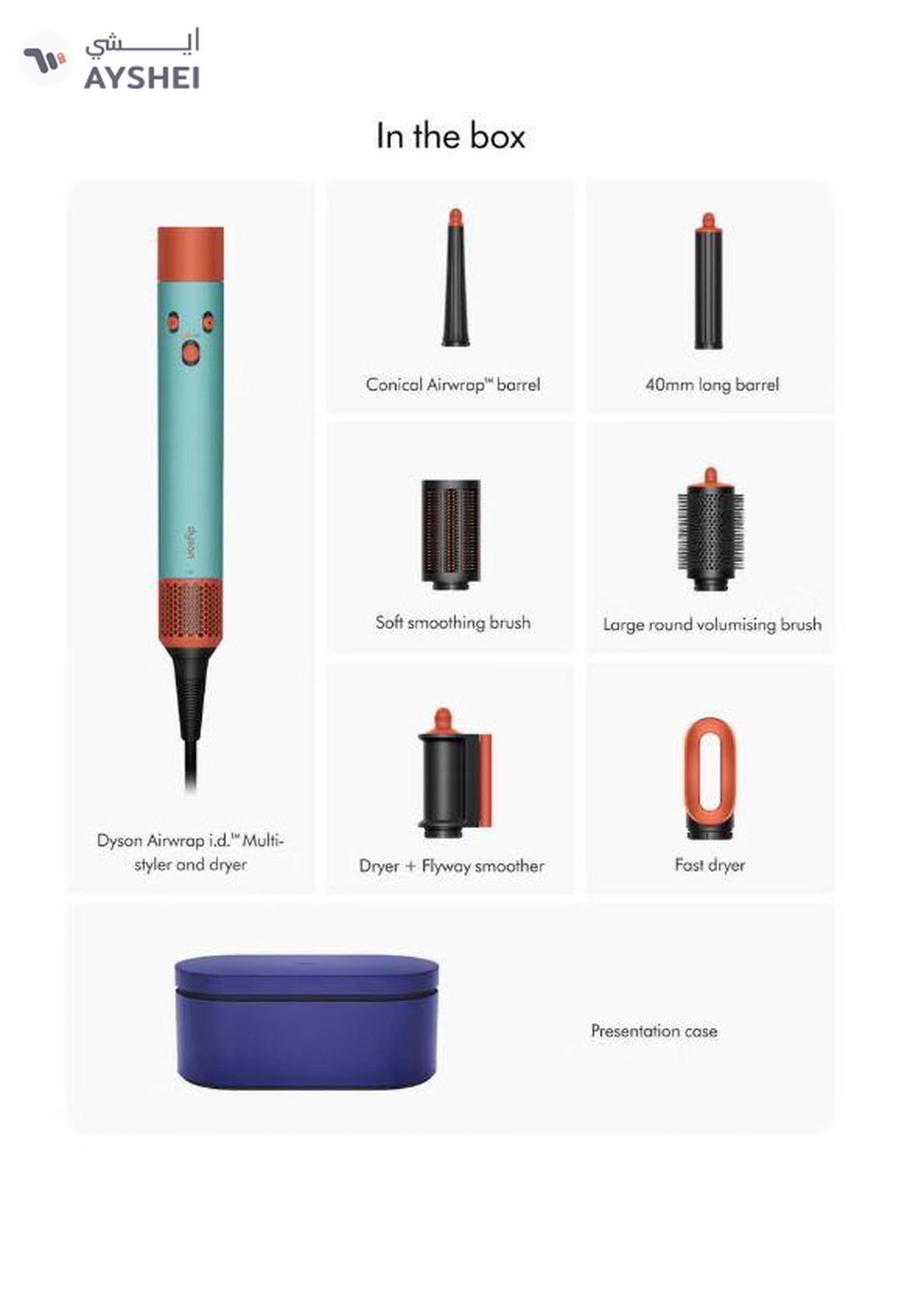 Dyson Airwrap I.D Multi-Styler And Dryer Straight With Wavy Ceramic Patina/Topaz 01 Ceramic -1-1