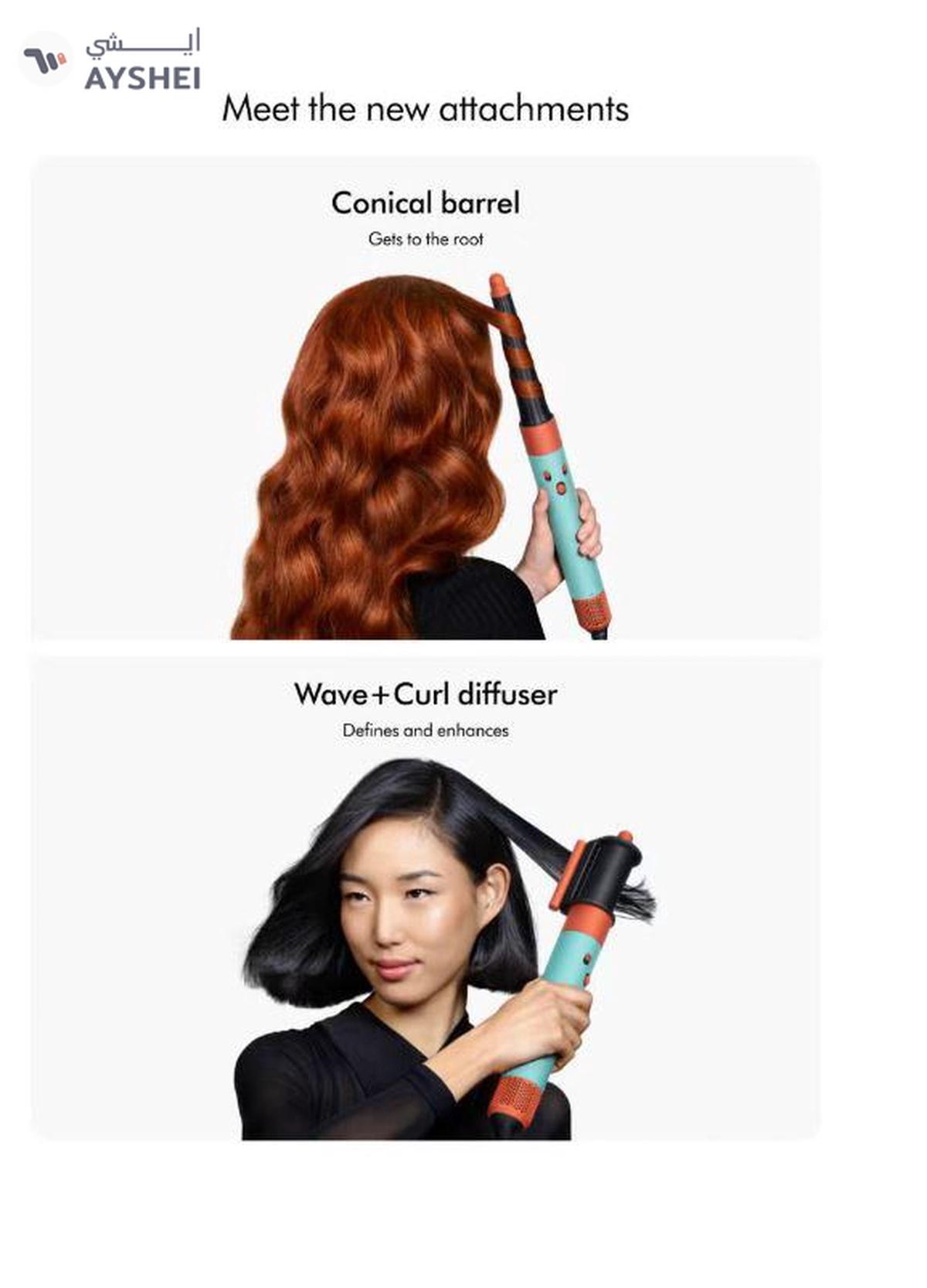 Dyson Airwrap I.D Multi-Styler And Dryer Straight With Wavy Ceramic Patina/Topaz 01 Ceramic -4-4