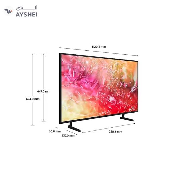 Samsung 50-Inch Crystal UHD DU7000 4K Tizen OS Smart TV with HDR 10+, PurColor, Knox Security With 2.0 Channel Soundbar 30W, HDMI ARC, Bluetooth, USB, MP3, FM Station 50DU7000+SOUNDBAR Black