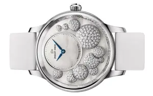 Jaquet-Droz Petite Heure Minute | Diamonds 41mm White Gold case with Mother of Pearl Dial | Condition: New | Year of production 2018 (Approximation) | Original box | Original papers