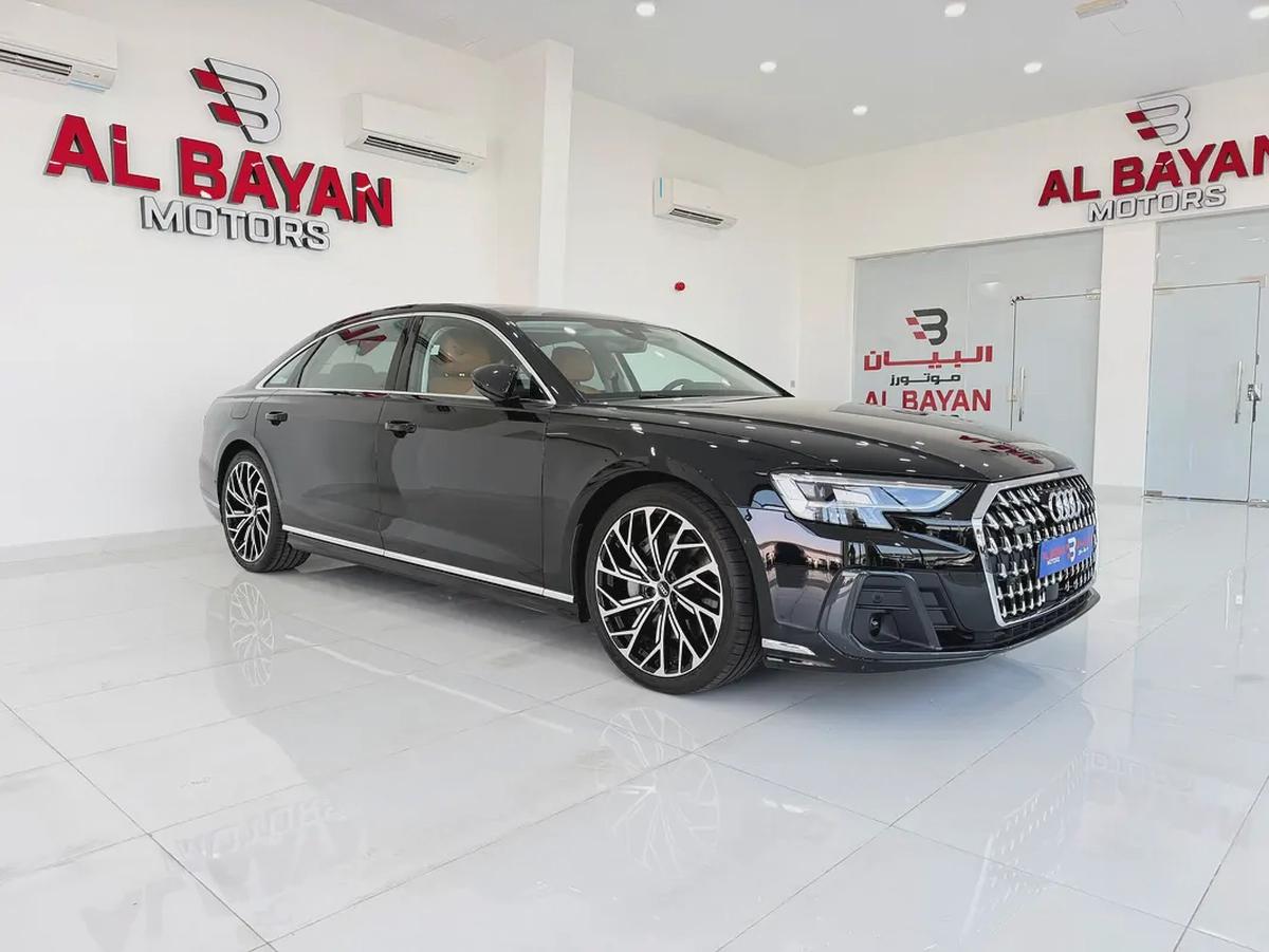 اودي A8L اسود / زعفراني خليجي Audi A8 55 TFSI Quattro 2026 - GCC Specs - Brand New!-0-0