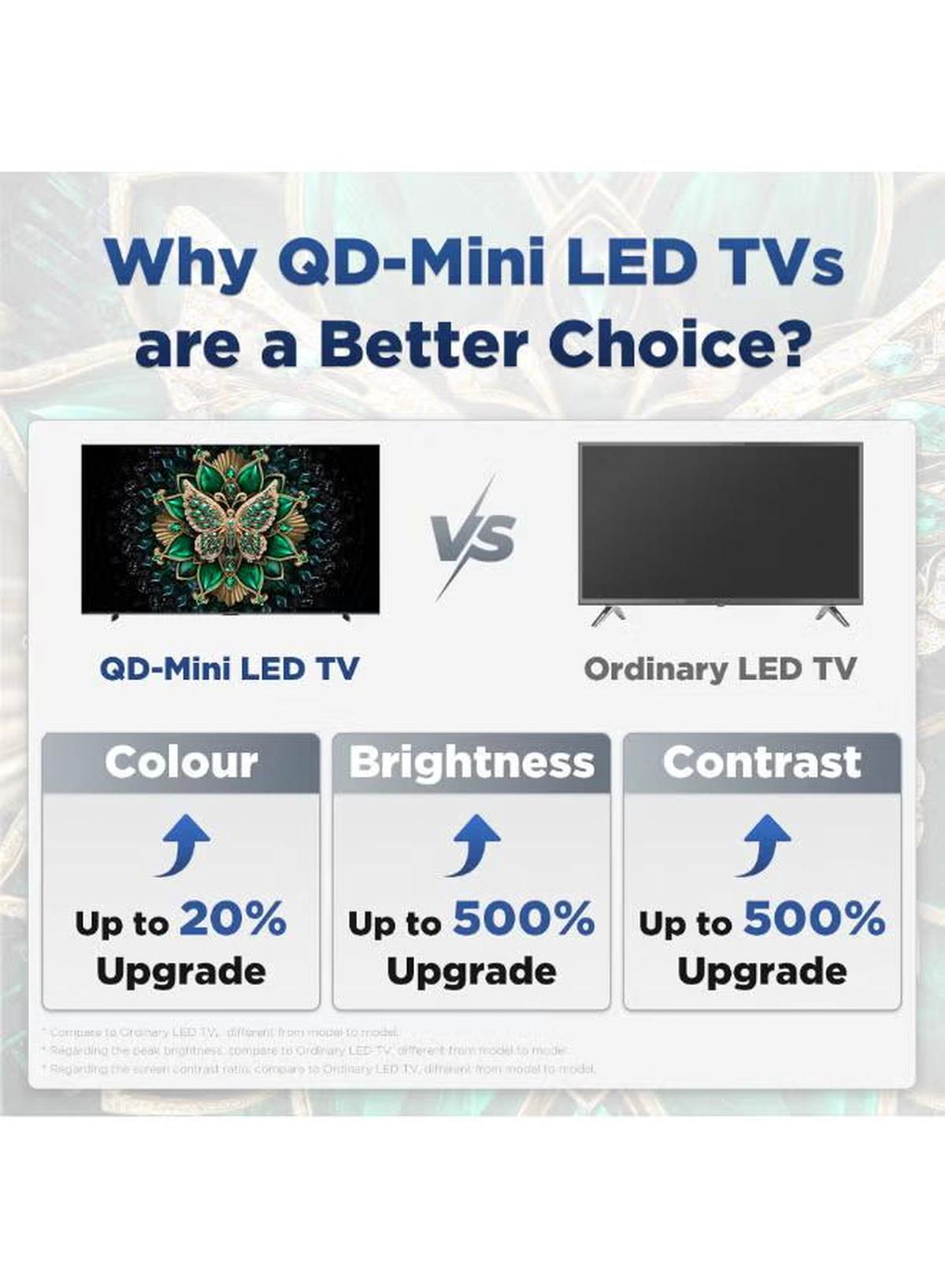 TCL Television 75 Inch Smart TV 4K QD-Mini LED Colorful Quantum Crystal HDR 10+ Gaming Google TV, 144Hz Native Refresh Rate, ONKYO 2.1 Hi-Fi, Dolby Atmos, AI Mode, (2025 Model) 75C6K Black-1-portrait