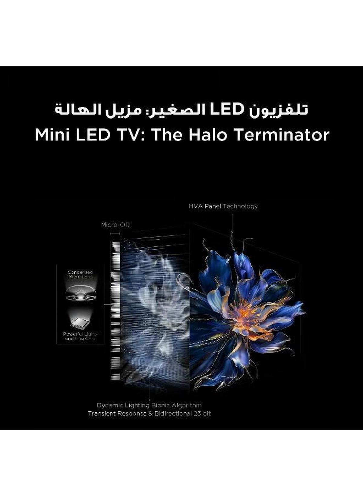 TCL Television 75 Inch Smart TV 4K QD-Mini LED Colorful Quantum Crystal HDR 10+ Gaming Google TV, 144Hz Native Refresh Rate, ONKYO 2.1 Hi-Fi, Dolby Atmos, AI Mode, (2025 Model) 75C6K Black-1-portrait