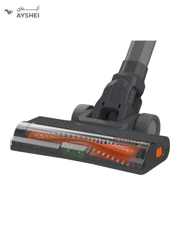 BLACK+DECKER Cordless Stick Vacuum Cleaner With 2-In-1 Function And Litium Ion Power Series Battery Charge Indicator 500 ml 150 W BHFEA520J-GB Grey/Orange