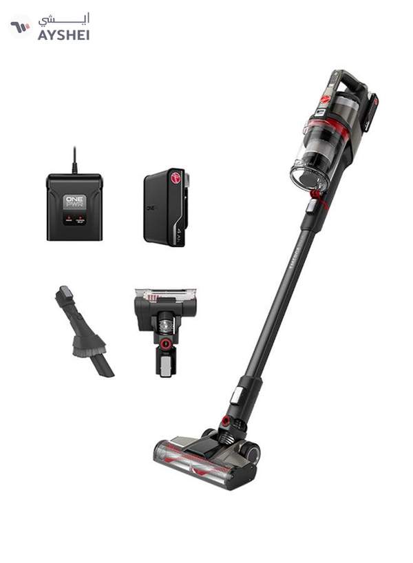 BLACK+DECKER Cordless Stick Vacuum Cleaner With 2-In-1 Function And Litium Ion Power Series Battery Charge Indicator 500 ml 150 W BHFEA520J-GB Grey/Orange