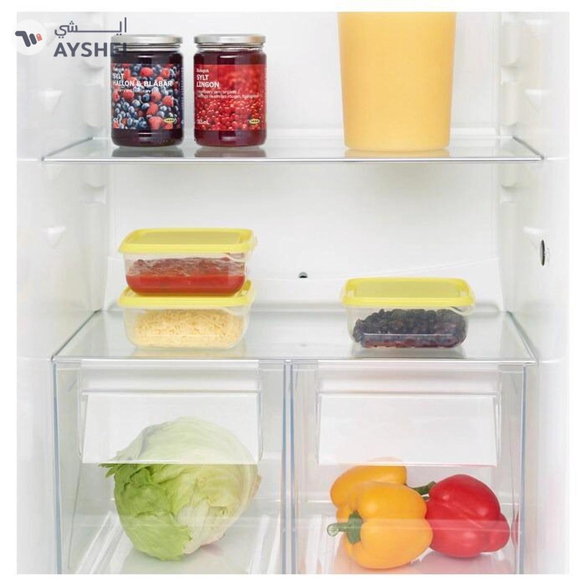 IKEA PRUTA Food Container, 0.6 L, Transparent/Yellow -0-portrait