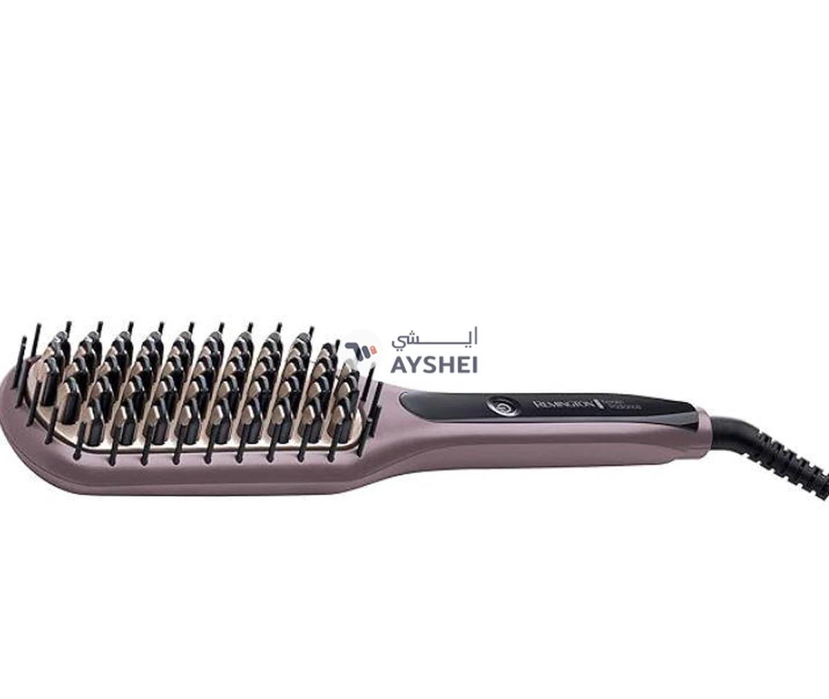 Remington Keratin Radiance Sleek And Smooth Heated Brush RECB 7401, Brown-0-landscape