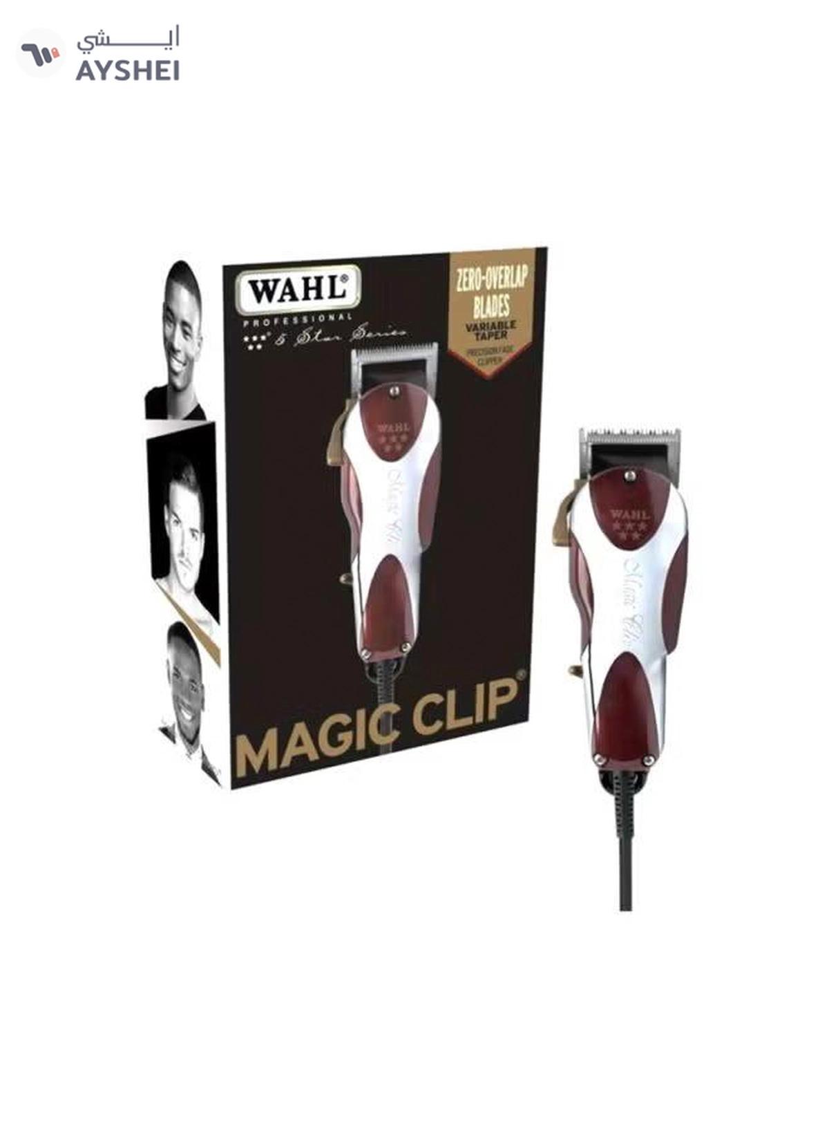 WAHL 5-Star Magic Clip Trimmer Kit Red/White/Silver 20.3x7x7.6cm-0-portrait