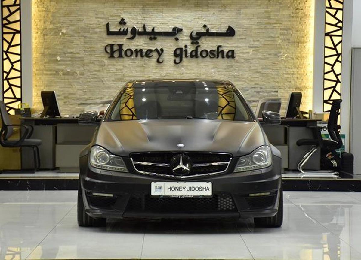 Mercedes Benz C63 AMG ( 2013 Model ) in Black Color GCC Specs-0-0