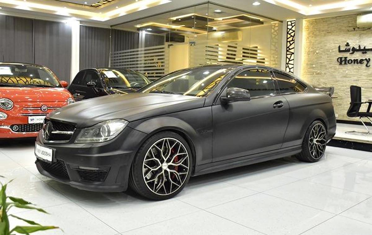 Mercedes Benz C63 AMG ( 2013 Model ) in Black Color GCC Specs-13-13
